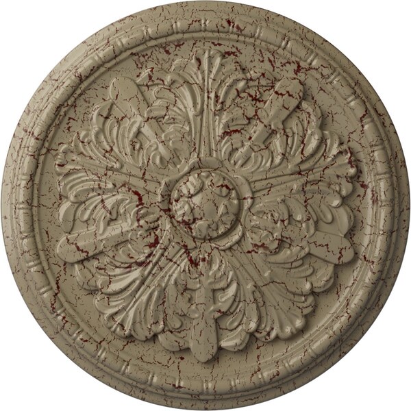 Ekena Millwork Washington Ceiling Medallion (Fits Canopies up to 2 7/8"), 17 1/8"OD x 1 1/2"P, Gobi Desert Crackle CM17WAGDC - main